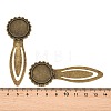 20mm Tray Bookmark Cabochon Settings X-PALLOY-S033-40AB-NR-5