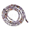 Natural Amethyst & Natural Garnet & Natural Black Stone Beads Strands G-G003-C03-01-3