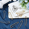 16Pcs 2 Colors Iron Rhinestone Safety Pins FIND-SC0022-85-4