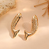Alloy Stud Earrings for Women WG958F1-01-2