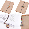4Pcs 4 Style Chakra Gemstone Bead Dangling Bookmarks AJEW-BC0003-22-4