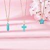 24Pcs 6 Styles Synthetic Turquoise Pendants Sets G-AR0005-22-4