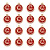 Golden Plated Alloy Enamel Charms LS-ENAM-S118-03C-2