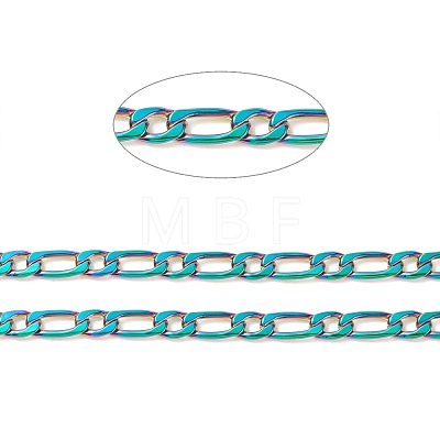 Ion Plating(IP) Rainbow Color 304 Stainless Steel Mother-Son Chains CHS-K001-84M-1