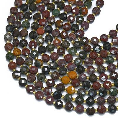 Natural Ocean Jasper Beads Strands G-K389-B46-01-1