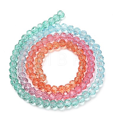 Transparent Painted Glass Beads Strands LS-DGLA-A034-T3mm-A11-1