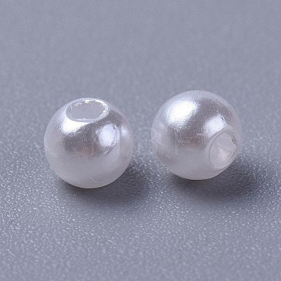 Imitated Pearl Acrylic Beads LS-X-PACR-4D-1-1