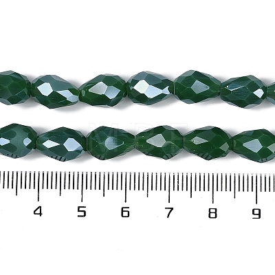 Opaque Solid Color Electroplate Glass Beads Strands EGLA-N013-P6mm-B04-1