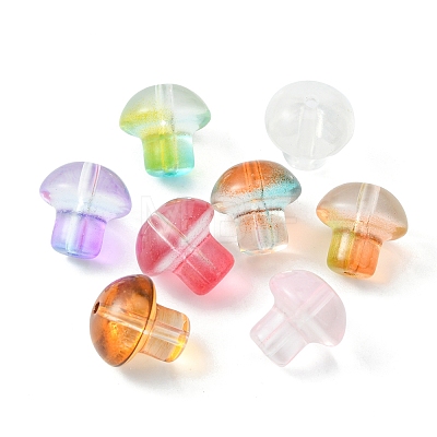 80Pcs 8 Colors Transparent Glass Beads GLAA-FS0001-44-1