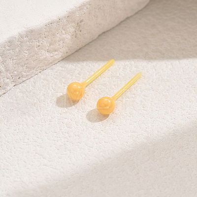 Round Porcelain Stud Earrings PV8744-4-1