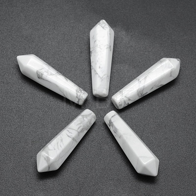 Natural Howlite Pointed Beads G-E490-C09-1