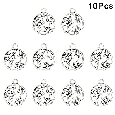 30Pcs Tibetan Style Alloy Pendants TIBEP-YW0002-22AS-1