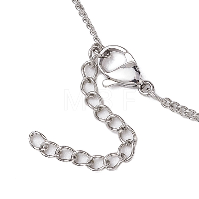 304 Stainless Steel Curb Chain Macrame Pouch Necklace Making NJEW-JN05072-01-1