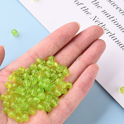 Transparent Acrylic Beads LS-MACR-S370-A6mm-729-1