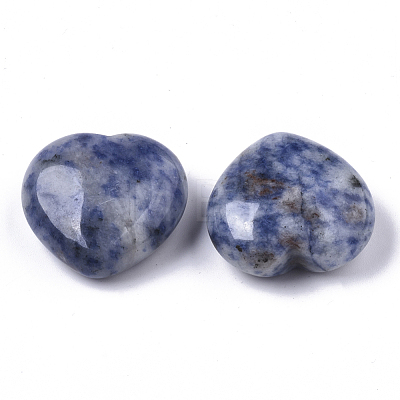 Natural Blue Spot Jasper Healing Stones G-R418-25-1-1