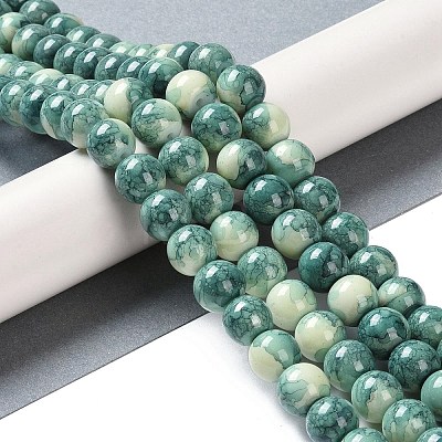 Baking Paint Glass Bead Strands GLAA-H031-01C-07-1