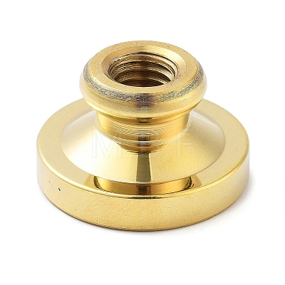 Golden Tone Wax Seal Brass Stamp Heads STAM-P002-01G-10-1