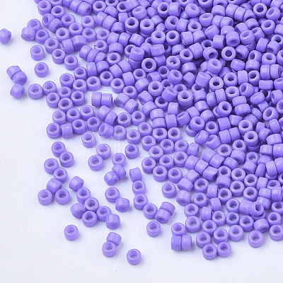 Baking Paint Cylinder Seed Beads SEED-Q036-02A-D09-1