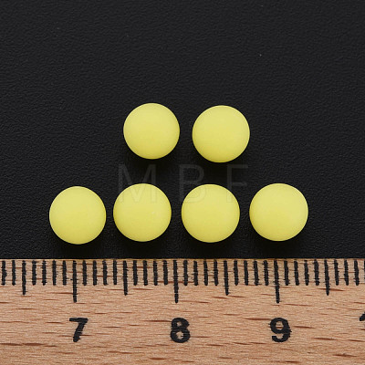 Opaque Acrylic Beads PAB702Y-B01-01-1