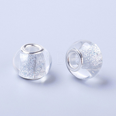 Glass European Beads GLAA-F082-A05-1