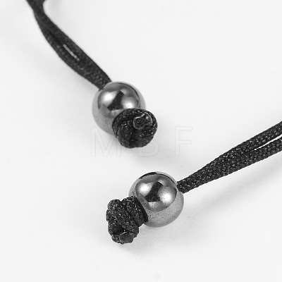 Palm Adjustable Eco-Friendly Brass Nylon Cord Braided Bracelets X-BJEW-M128-23P-NR-1