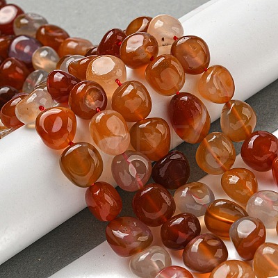 Natural Brazil Red Agate Beads Strands G-L599-A01-02-1
