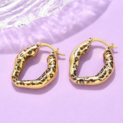 Brass Hoop Earrings EJEW-Q015-12A-G-1