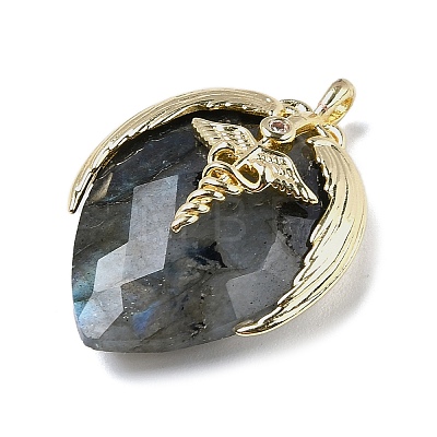 Natural Labradorite Pendants G-U019-01G-02-1