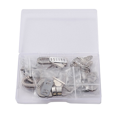 5 Sets 5 Styles Zinc Alloy Bag Twist Lock Accessories FIND-SZ0001-24-1