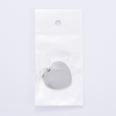 304 Stainless Steel Stamping Blank Tag Pendants STAS-P055-04P-1