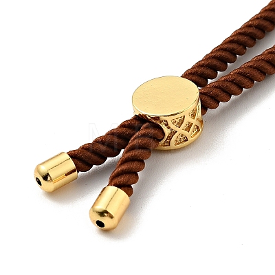 Half Finished Twisted Milan Rope Slider Bracelets FIND-G032-01G-18-1