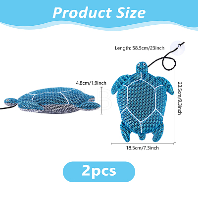 Polyester & PP Cotton Turtle Bathtub Water Cleaner AJEW-WH0816-628-1