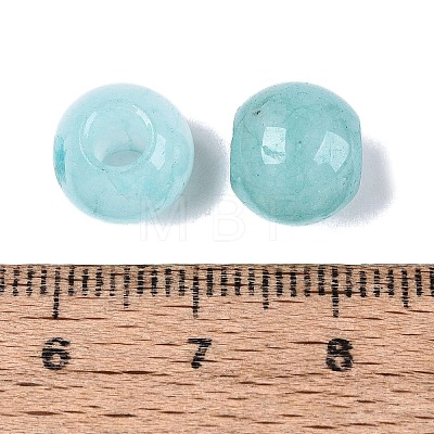 Natural White Jade European Beads G-Q607-01A-04-1
