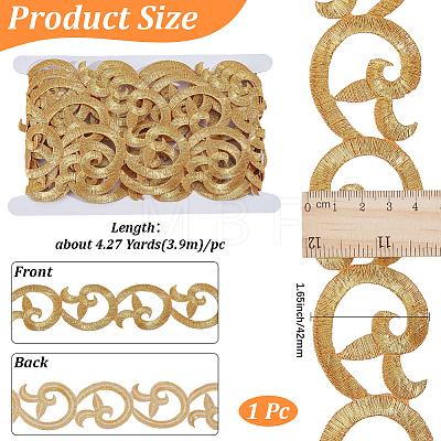 Polyester Embroidery Thread Ribbons OCOR-CY0004-26B-02-1