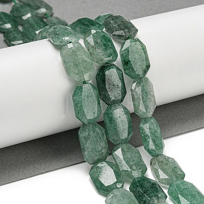 Natural Green Strawberry Quartz Beads Strands G-P544-B02-01-1