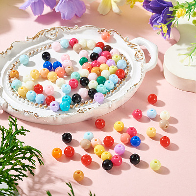 10G Opaque Acrylic Beads SACR-TADJ0001-03D-1
