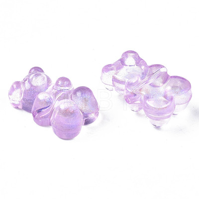 Transparent Acrylic Beads X-OACR-S028-144-1