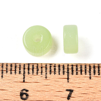 Imitation Jade Glass Beads GLAA-N007-6x3mm-B01-1