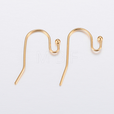 Ion Plating(IP) 304 Stainless Steel Earring Hooks LS-STAS-H448-01G-1