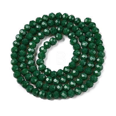 Opaque Solid Color Imitation Jade Glass Beads Strands EGLA-A044-P4mm-D09-1