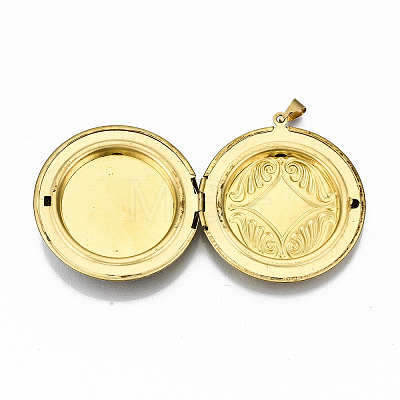Brass Handmade Indonesia Style Locket Pendants KK-N239-002-1