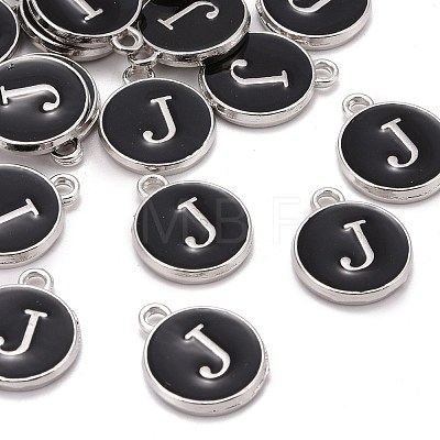 Platinum Plated Alloy Charms X-ENAM-S118-02J-P-1