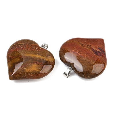 Natural American Picture Jasper Pendants GG-K002-04Q-1