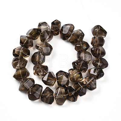 Natural Smoky Quartz Beads Strands G-B072-C01-03-01-1