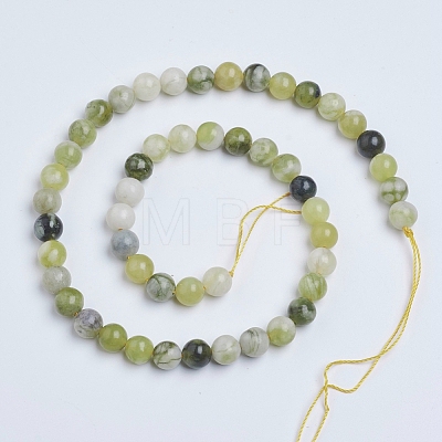 Natural Qinghua Jade Beads Strands G-G818-01-8mm-1