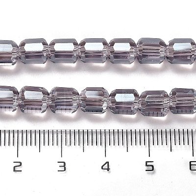 Electroplate Glass Beads Strands EGLA-D030-19N-1