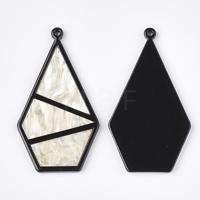 Cellulose Acetate(Resin) Big Pendants KY-S158-46E-1