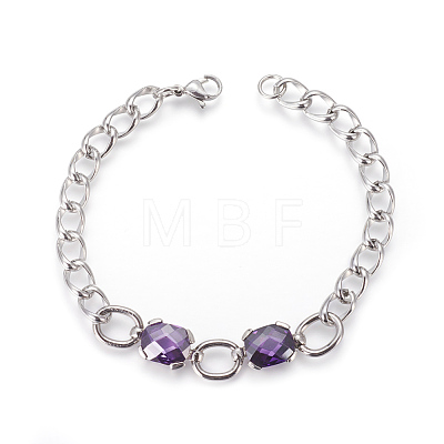 304 Stainless Steel Stud Earrings & Pendant Necklaces & Link Bracelets Jewelry Sets SJEW-L135-01C-1