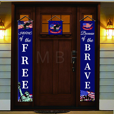Polyester Hanging Sign for Home Office Front Door Porch Decorations HJEW-WH0023-003-1