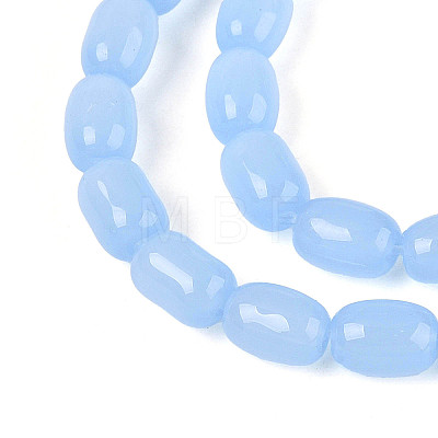 Imitation Jade Glass Beads Strands GLAA-T028-14J-04-1